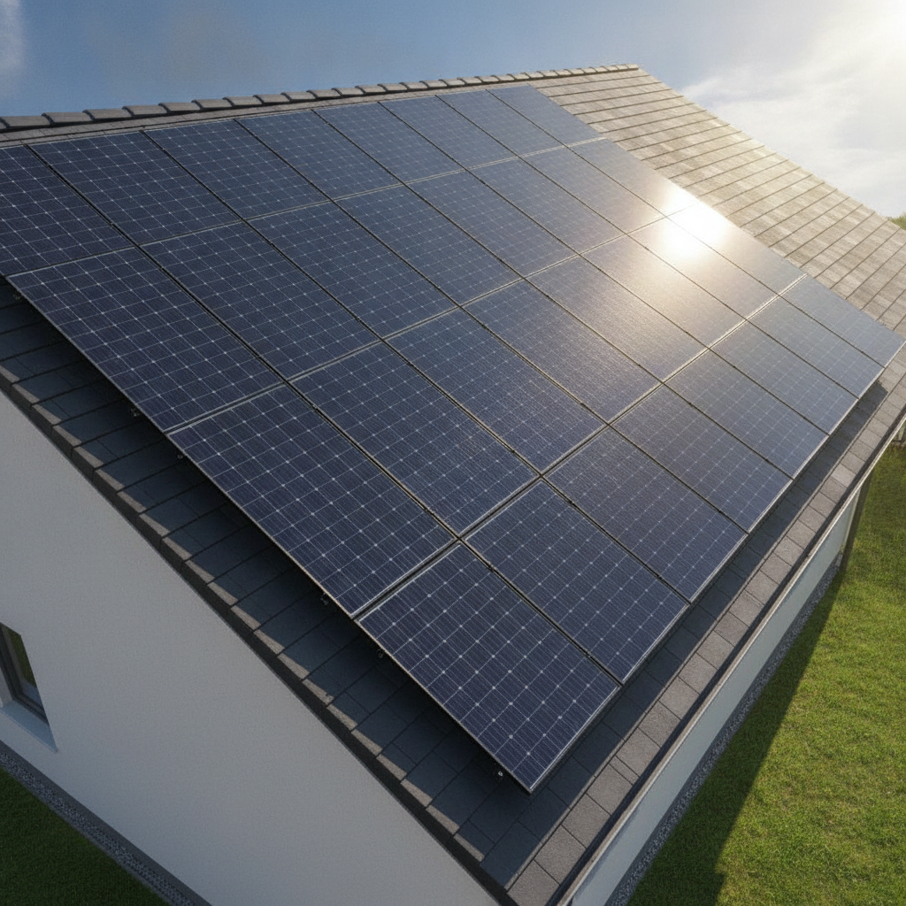 Kiek elektros per metus pagamina 10 kW saulės elektrinė?